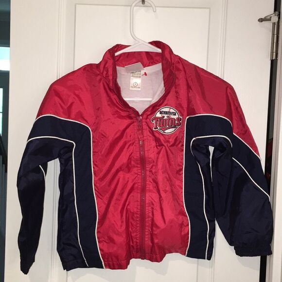 Kids youth Minnesota Twins vintage zipper child warm up baseball jacket 7 - Picture 1 of 3